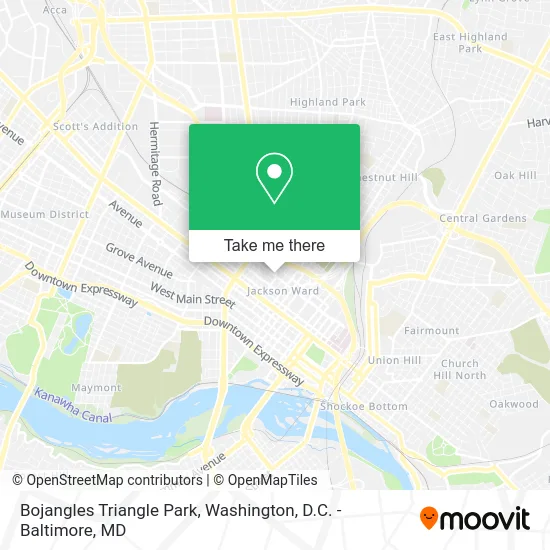 Bojangles Triangle Park map