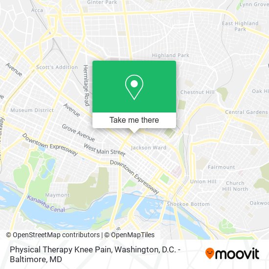 Physical Therapy Knee Pain map