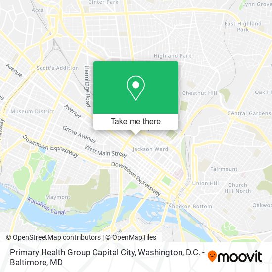 Mapa de Primary Health Group Capital City