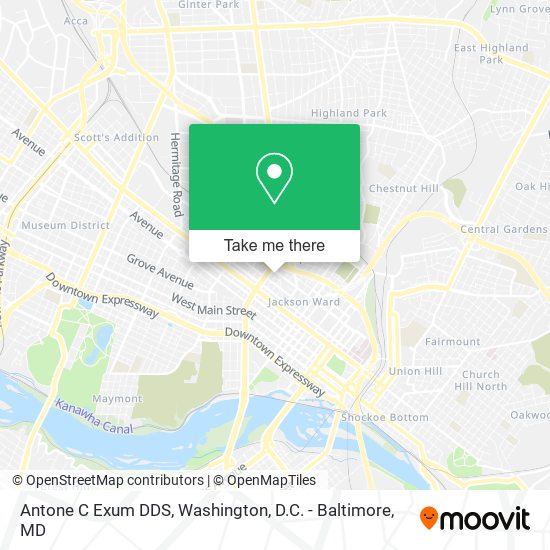 Antone C Exum DDS map