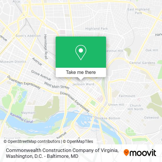 Commonwealth Construction Company of Virginia map