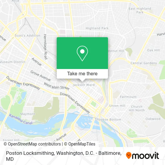 Poston Locksmithing map