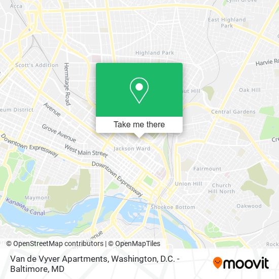 Van de Vyver Apartments map