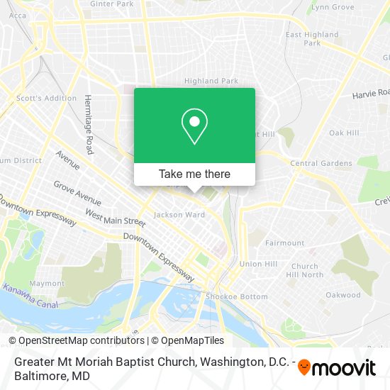 Mapa de Greater Mt Moriah Baptist Church