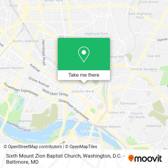 Mapa de Sixth Mount Zion Baptist Church