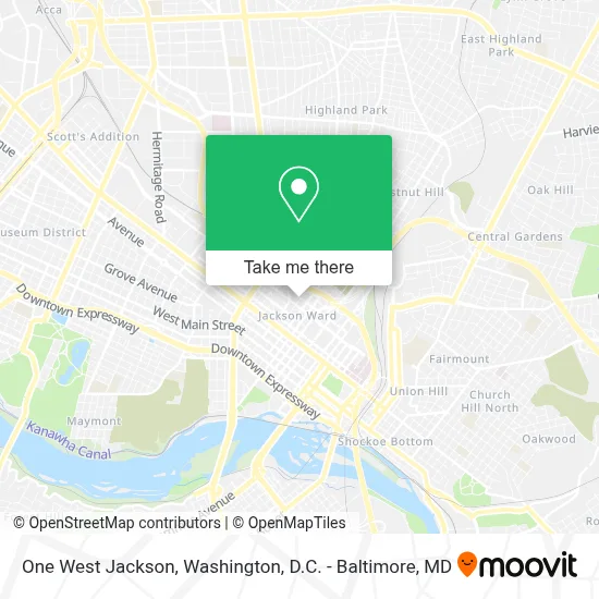 One West Jackson map