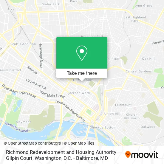 Richmond Redevelopment and Housing Authority Gilpin Court map