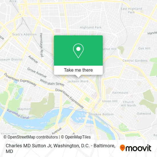 Charles MD Sutton Jr map