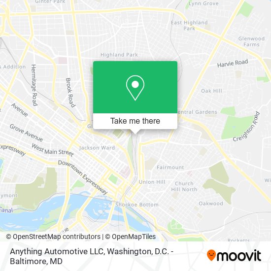 Mapa de Anything Automotive LLC