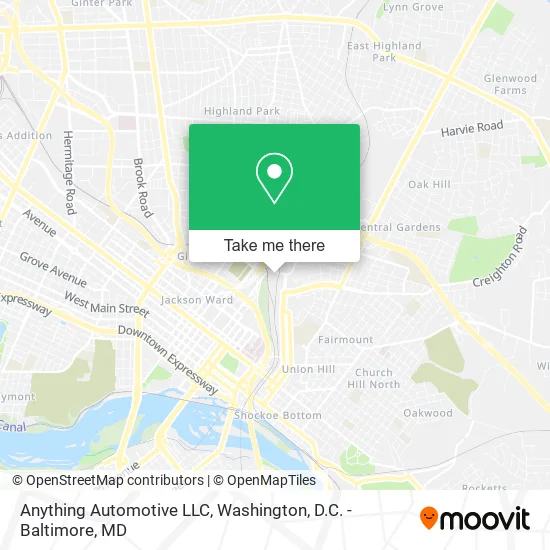Anything Automotive LLC map