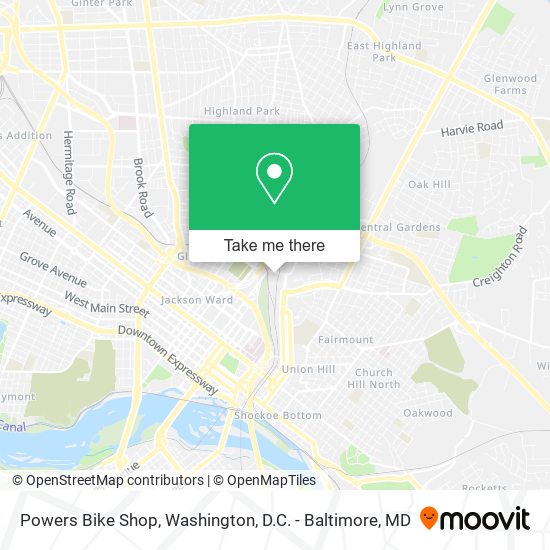 Powers Bike Shop map
