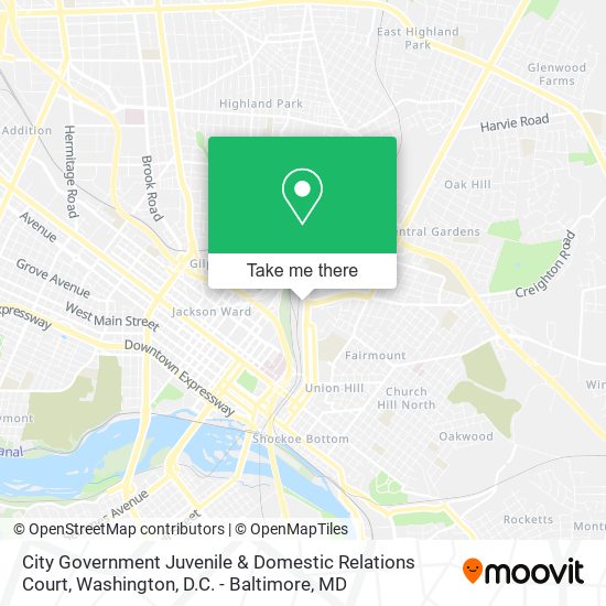 City Government Juvenile & Domestic Relations Court map