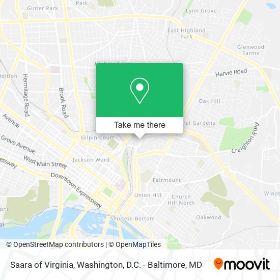 Saara of Virginia map