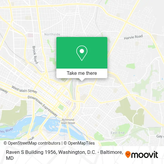 Raven S Building 1956 map