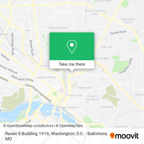 Raven S Building 1916 map