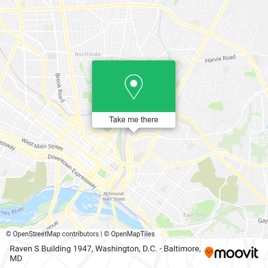 Raven S Building 1947 map