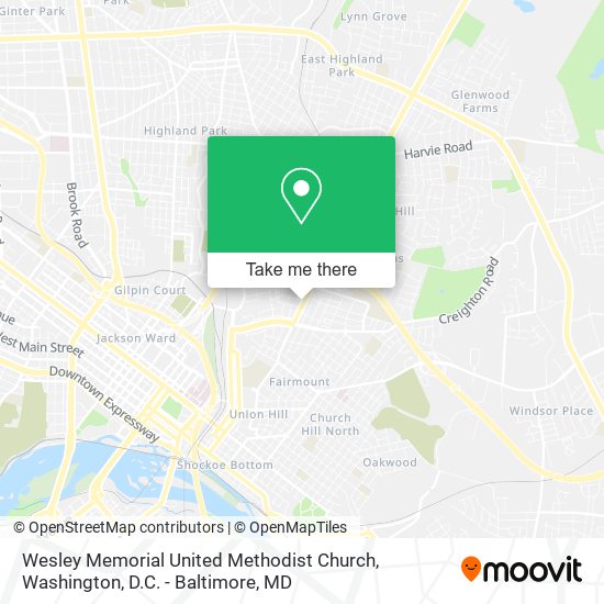 Wesley Memorial United Methodist Church map