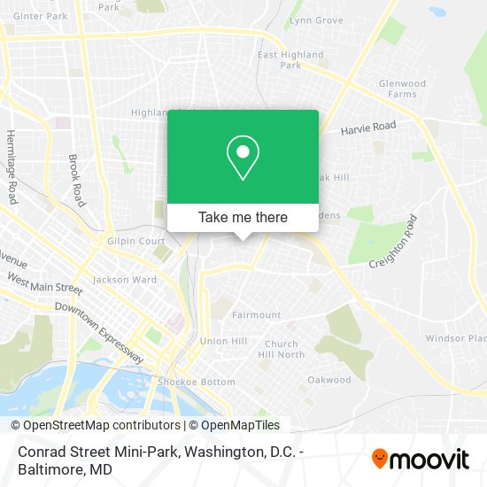 Conrad Street Mini-Park map