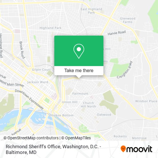 Richmond Sheriff's Office map
