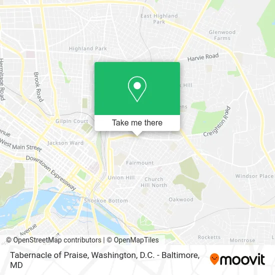 Tabernacle of Praise map