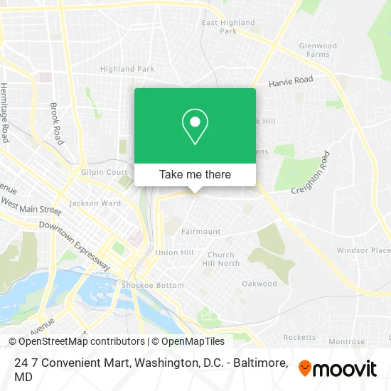 24 7 Convenient Mart map