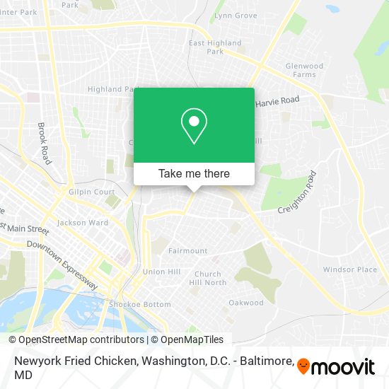 Newyork Fried Chicken map