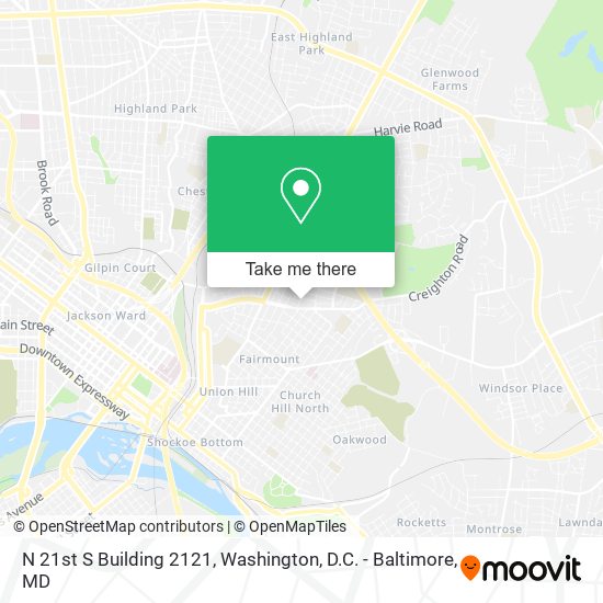 Mapa de N 21st S Building 2121