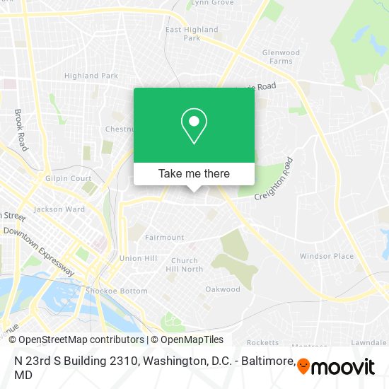 N 23rd S Building 2310 map
