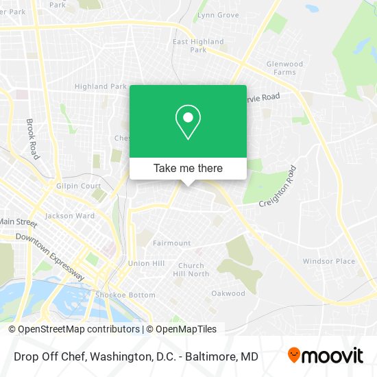 Drop Off Chef map