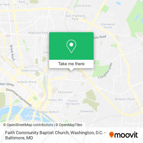 Mapa de Faith Community Baptist Church