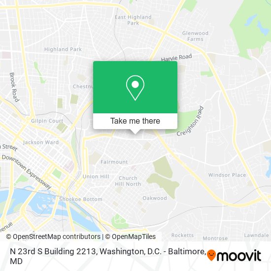 N 23rd S Building 2213 map