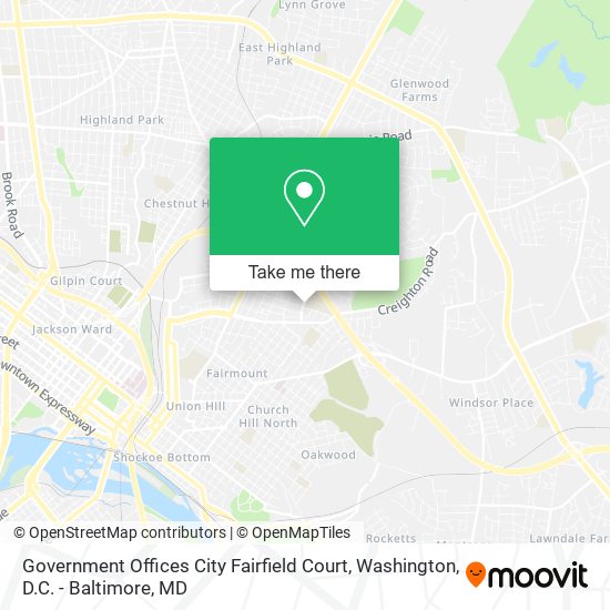 Government Offices City Fairfield Court map