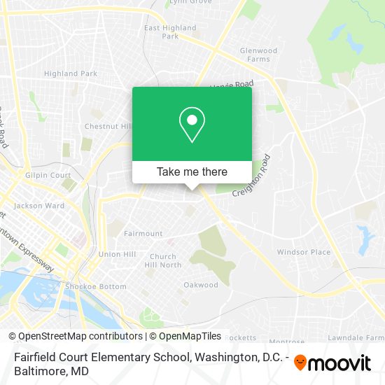 Fairfield Court Elementary School map