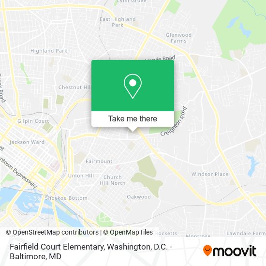 Fairfield Court Elementary map