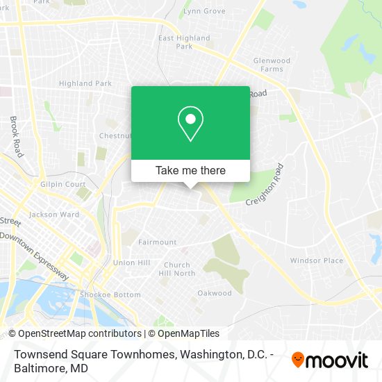Mapa de Townsend Square Townhomes