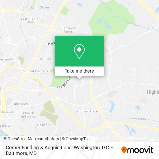 Comer Funding & Acquisitions map