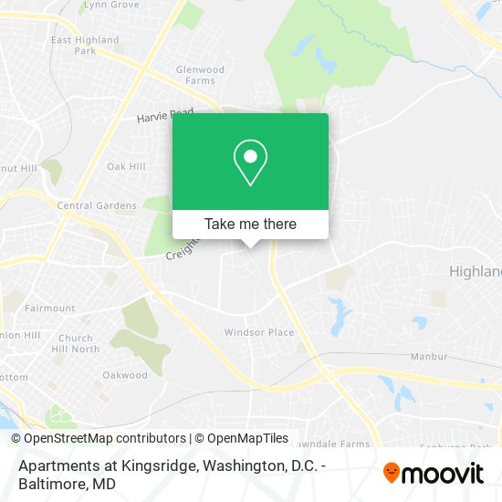 Apartments at Kingsridge map