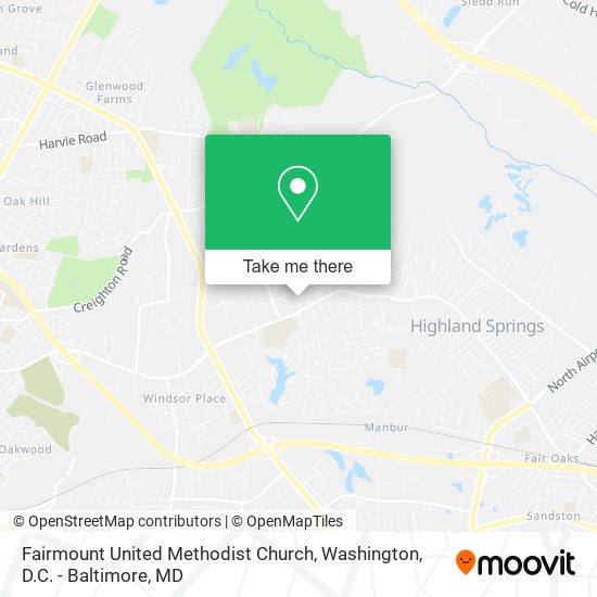 Mapa de Fairmount United Methodist Church