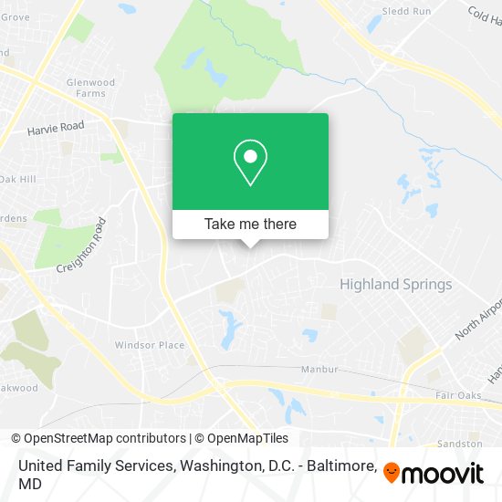 Mapa de United Family Services