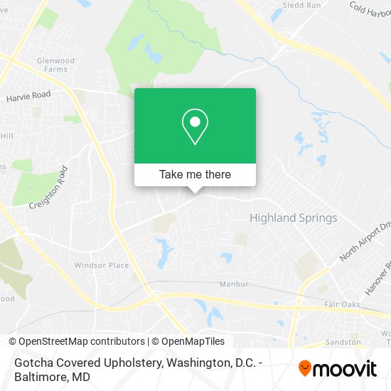 Mapa de Gotcha Covered Upholstery