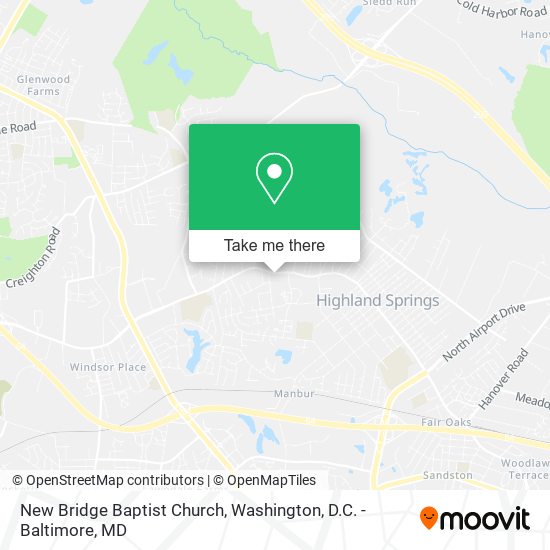 New Bridge Baptist Church map