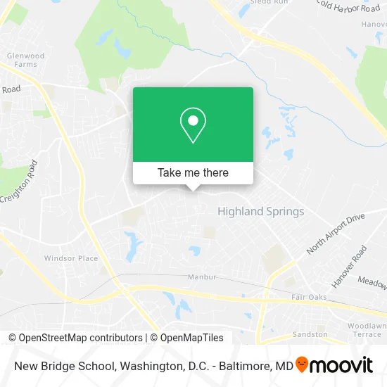 New Bridge School map