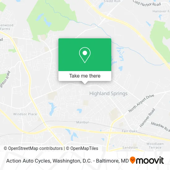 Action Auto Cycles map