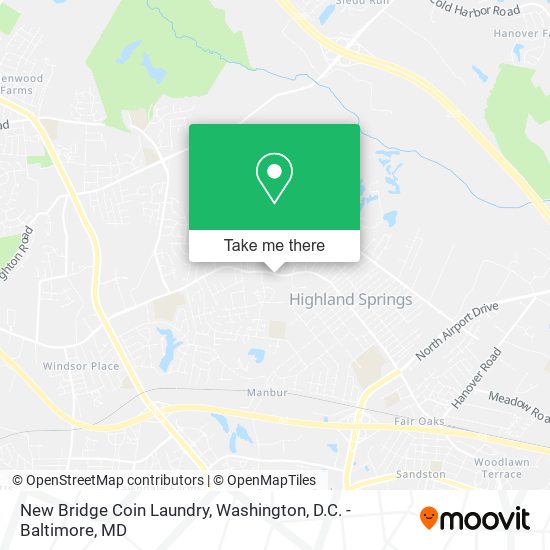 Mapa de New Bridge Coin Laundry