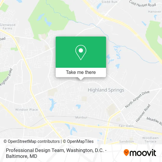 Professional Design Team map