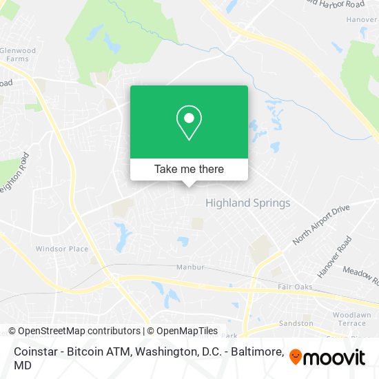 Mapa de Coinstar - Bitcoin ATM