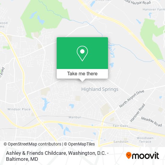 Ashley & Friends Childcare map