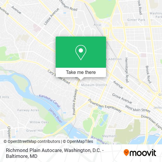 Mapa de Richmond Plain Autocare