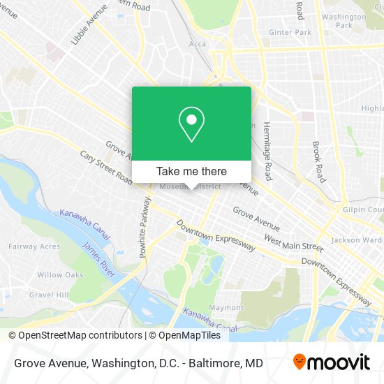 Mapa de Grove Avenue