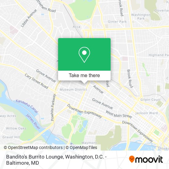 Bandito's Burrito Lounge map